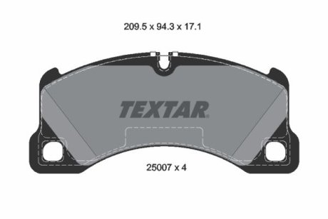 KLOCKI HAMULCOWE PRZOD TEXTAR 2500703