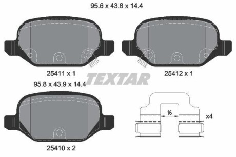 Автозапчасть TEXTAR 2541101