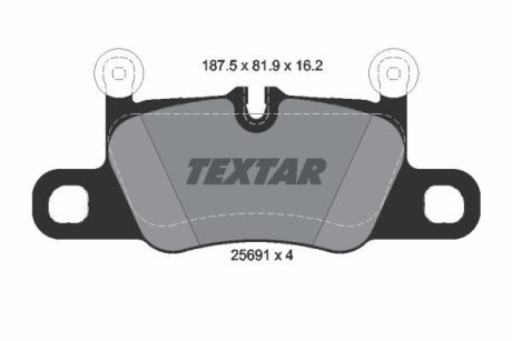 Комплект тормозных колодок TEXTAR 2569101