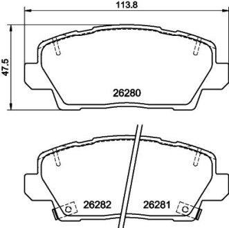 Колодки гальмівні (передні) Hyundai Kona 19-/Kia Picanto 17- TEXTAR 2628001