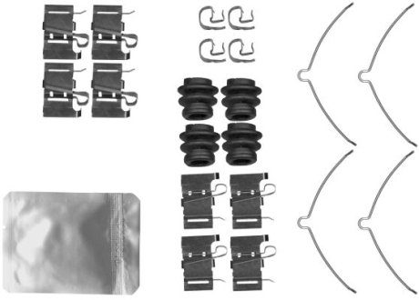 Планка супорта (переднього) прижимна (к-кт) Lexus ES/LS/RX/Toyota Rav4 08- (Advics) TEXTAR 82555600 (фото 1)