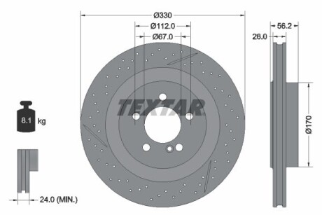 Автозапчасть TEXTAR 92151605