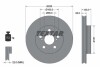 TARCZA HAMULCOWA 255X25 V 5-OTW TOYOTA PRIUS 1,8H 15> PRZOD PRO SZT TEXTAR 92301703 (фото 1)