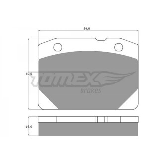 Гальмiвнi колодки дисковi TOMEX 1031