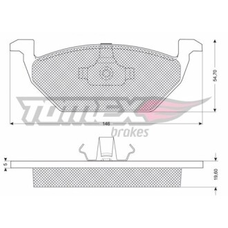 Гальмівні колодки передні TOMEX 1092