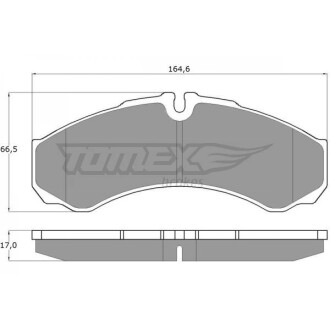 Гальмiвнi колодки дисковi TOMEX 1111