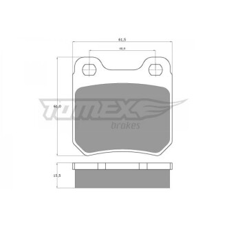 Гальмівні колодки задні TOMEX 1161