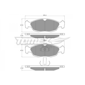 Гальмівні колодки передні TOMEX 1171