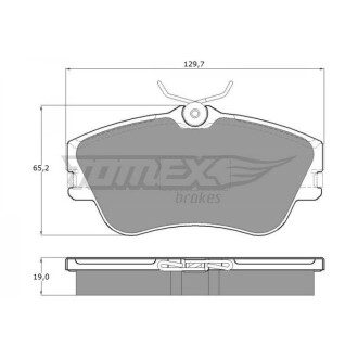 Гальмівні колодки передні TOMEX 1182