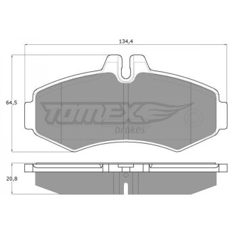 Гальмівні колодки передні TOMEX 1223