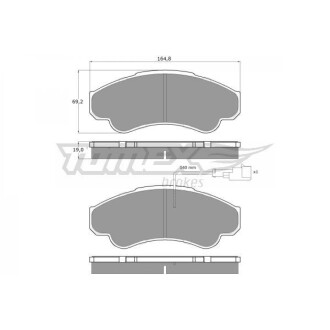 Гальмівні колодки передні TOMEX 1247