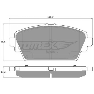 Гальмiвнi колодки дисковi TOMEX 1294