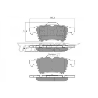 KLOCKI HAM FORD FOCUS C-MAX / MAZDA 3 / NISSAN PRIMERA / OPEL SIGNUM, VECTRA / RENA TOMEX 1295