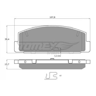 KLOCKI HAM TYг MAZDA 323F, S, V, VI, 626 III, 626 V, PREMACY, 6 TOMEX 1306