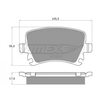 Гальмівні колодки задні TOMEX 13-95 (фото 1)