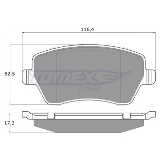 Гальмівні колодки передні TOMEX 1416
