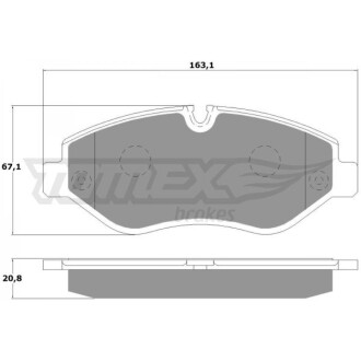 Гальмівні колодки передні TOMEX 1425