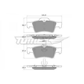 Гальмівні колодки задні TOMEX 14-30