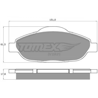 KLOCKI HAM PRZ╙D PEUGEOT 308/3008/ TOMEX 1466