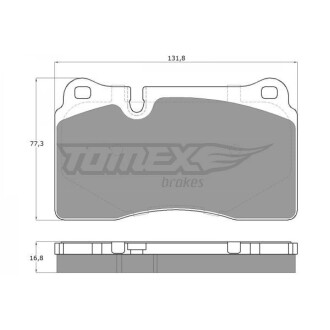 Гальмiвнi колодки дисковi TOMEX 1473