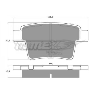Гальмівні колодки задні TOMEX 1474