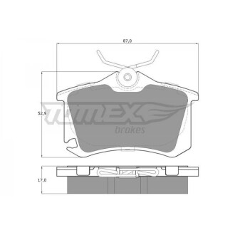 KLOCKI HAM TYг AUDI A1/A3/SEAT ALTEA/TOLEDO/VW GOLF V 04- TOMEX 1522 (фото 1)