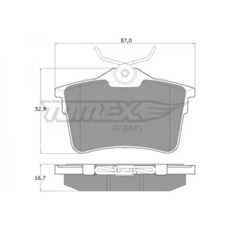 KLOCKI HAM TYг CITROEN BERLINGO 08-/PEUGEOT 308 07-/PARTNER 08- TOMEX 1626