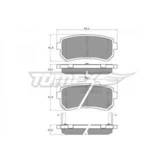 KLOCKI HAM TYг HYUNDAI I20, I30, IX35, TUCSON /KIA SPORTAGE 10- TOMEX 1628