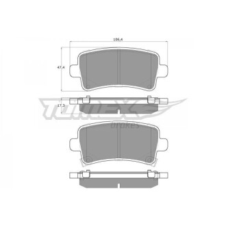 KLOCKI HAM TYг OPEL INSIGNIA 08-/SAAB 9-5 10- TOMEX 1636