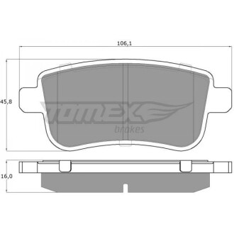 KLOCKI HAM TYг RENAULT MEGANE III 08- TOMEX 1638