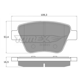 Гальмiвнi колодки дисковi TOMEX 1659