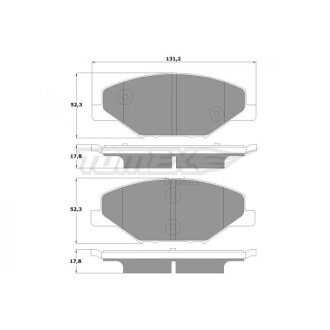 KLOCKI HAM PRZ╙D SKODA FABIA, FABIA COMBI 07- TOMEX 1698