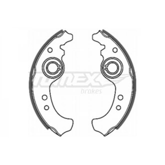 Гальмівні колодки зад. 185x31 TOMEX 2001