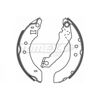 Гальмівна колодка барабанна (TX) TOMEX 20-20