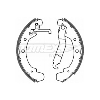Гальмівні колодки зад. 252x56 TOMEX 2049