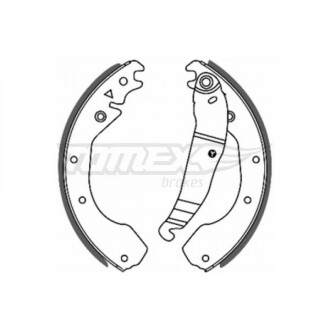 Гальмівні колодки зад. 230x51 TOMEX 2056