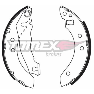 Гальмівна колодка барабанна (TX) TOMEX 20-58