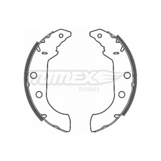 Гальмівні колодки зад. 229x42 TOMEX 2067