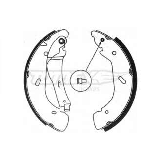 Гальмівні колодки зад. 280x65 TOMEX 2095