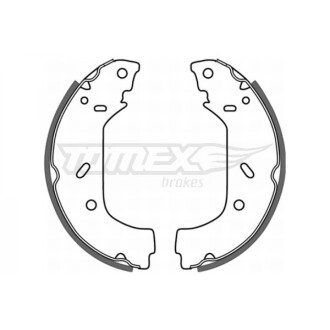 Гальмівні колодки зад. 255x61 TOMEX 2098