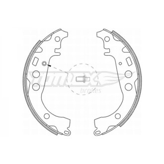 Гальмівні колодки зад. 200x32 TOMEX 2109