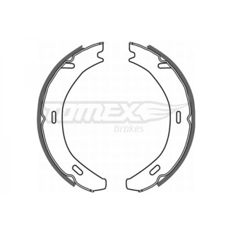 Гальмівні колодки зад. 164x25 р/т TOMEX 2120