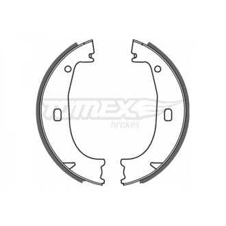 Гальмівні колодки зад. 161x25 р/т TOMEX 2123