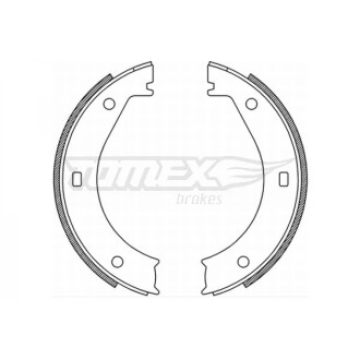 Гальмiвнi колодки барабаннi TOMEX 2125