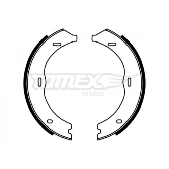 Гальмівні колодки зад. 186x20 TOMEX 2212