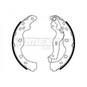 Гальмiвнi колодки барабаннi TOMEX 2238