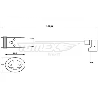 CZUJNIK KLOCK╙W HAM MERCEDES 100MM TOMEX 3027