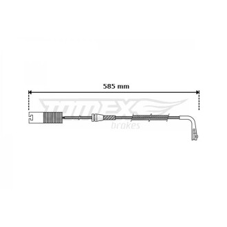 CZUJNIK KLOCK╙W HAM BMW (E39), Z8 585MM TOMEX 3035