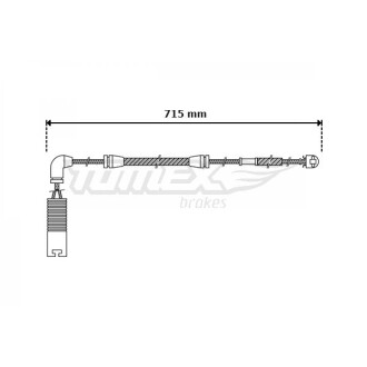 CZUJNIK KLOCK╙W HAM BMW X5 (E53) 715MM TOMEX 3042