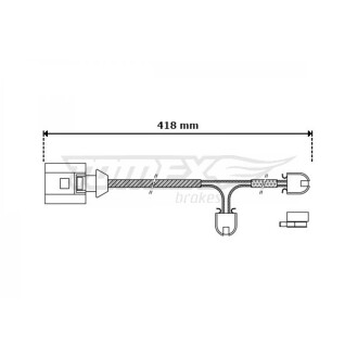 CZUJNIK KLOCK╙W HAM AUDI Q7/PORSCHE CAYENNE/VW TOUAREG 418MM TOMEX 3051